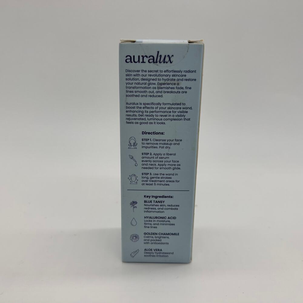 NWT Auralux Enhancement Serum for Skincare Wands Hyaluronic Acid New 1 oz 30 ml - Picture 3 of 5